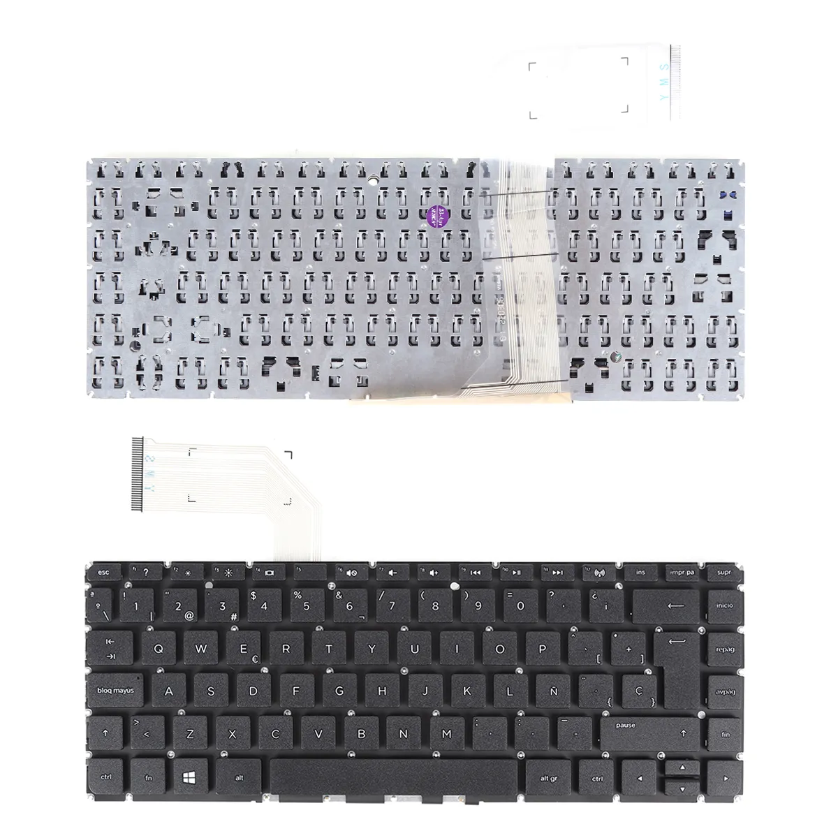 Picture of Laptop Spanish keyboard for HP Pavilion 14-v219tx v245tx v246tx V034TX BLACK (Without FRAME,Win8,OEM)